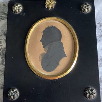 John Dixon, painted silhouette of a gentleman