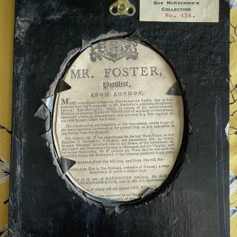 Edward Foster, painted silhouette of a young Yorkshire lady