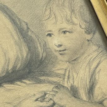 A handsome pair of Regency portraits in pencil