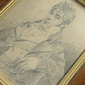A handsome pair of Regency portraits in pencil