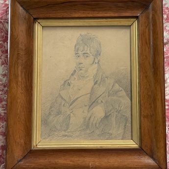 A handsome pair of Regency portraits in pencil