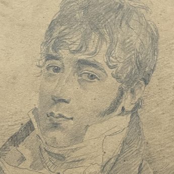 A handsome pair of Regency portraits in pencil