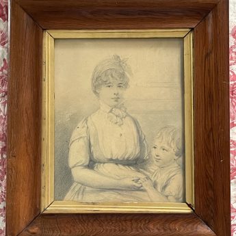 A handsome pair of Regency portraits in pencil