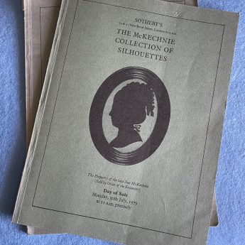 Sotheby's catalogue for McKechnis collection of silhouettes