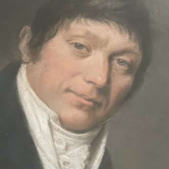 Pastel portrait of a gentleman by Langlois de Sezanne