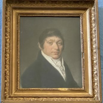 Pastel portrait of a gentleman by Langlois de Sezanne