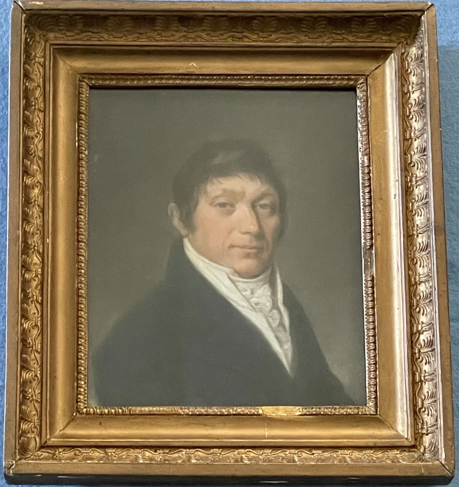 Pastel portrait of a gentleman by Langlois de Sezanne