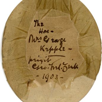 George Frederick Zink, miniature portrait of Alice Keppel