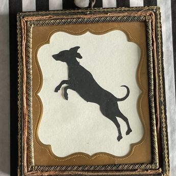 Augustin Edouart cut silhouette of a dog