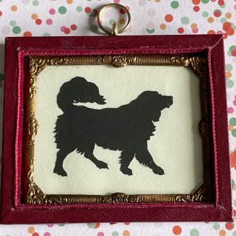 Augustin Edouart cut silhouette of a dog