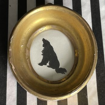 Augustin Edouart cut silhouette of a dog