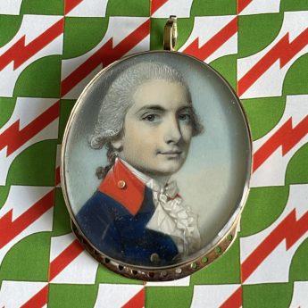 George Engleheart, miniature portrait of an officer