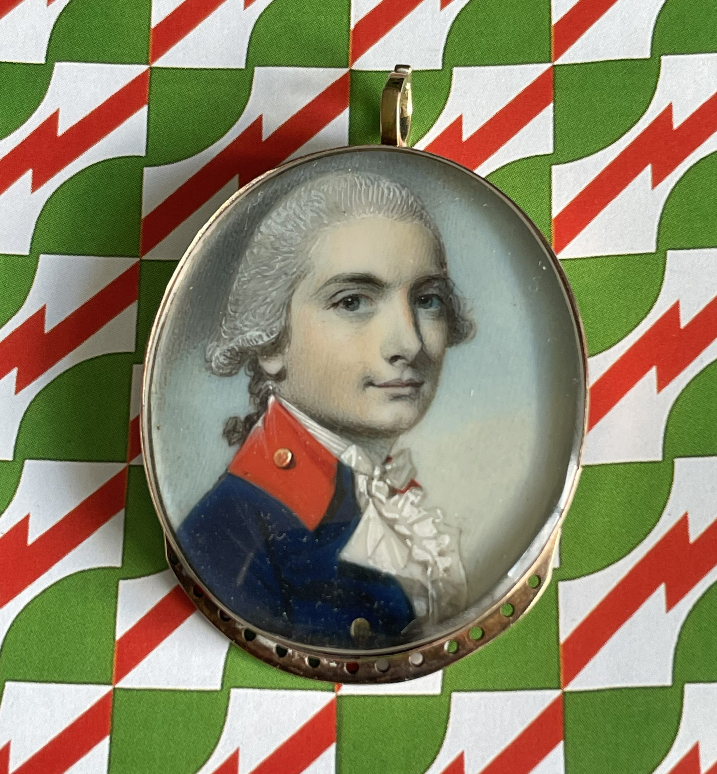George Engleheart, miniature portrait of an officer