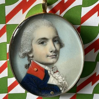 George Engleheart, miniature portrait of an officer