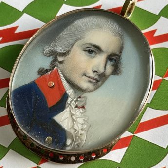 George Engleheart, miniature portrait of an officer