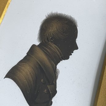 John Field, handsome silhouette of Mr N Nugent 1820