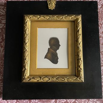 John Field, handsome silhouette of Mr N Nugent 1820