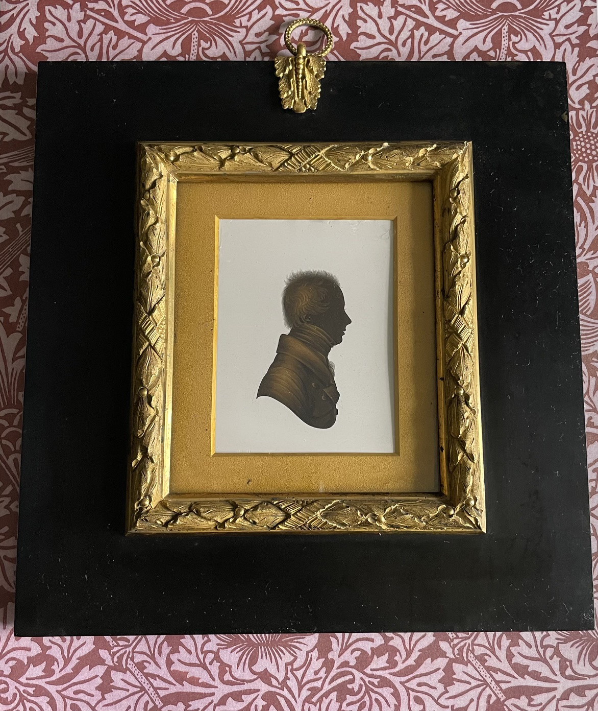 John Field, handsome silhouette of Mr N Nugent 1820