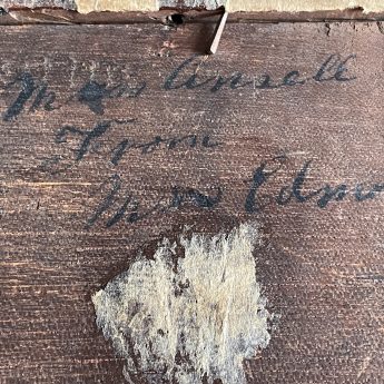 Rare engraving on silk of Louis XVI and family, dated 1793