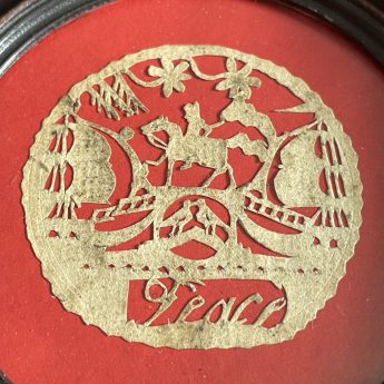 Cut paper watch sampler