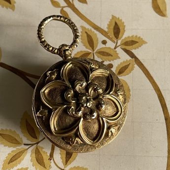 John Field, profile of a bespectacled gentleman in a gold locket