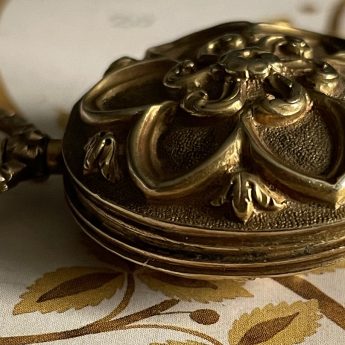 John Field, profile of a bespectacled gentleman in a gold locket