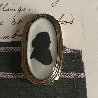 Samuel Houghton, silhouette of Robert Abercromby in a bracelet clasp frame