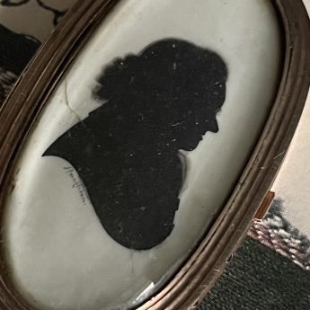 Samuel Houghton, silhouette of Robert Abercromby in a bracelet clasp frame