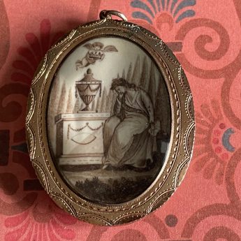 Ozias Humphry miniature portrait of a Georgian lady