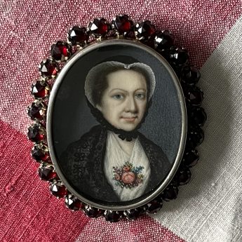 Gervase Spencer miniature portrait of a gentlewoman