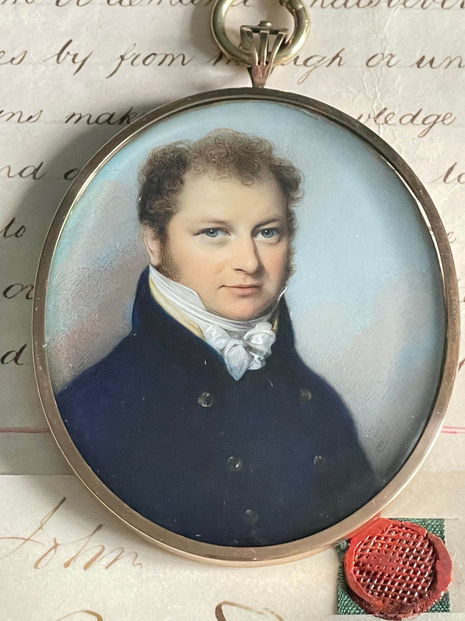 George Engleheart miniature portrait of John Samuel Hudson 1810