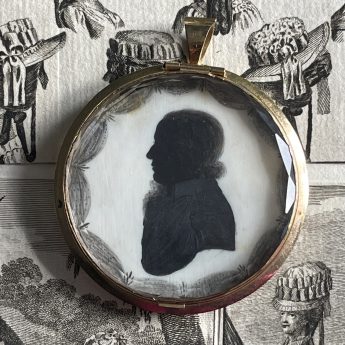J. Thomason double-sided silhouette pendant
