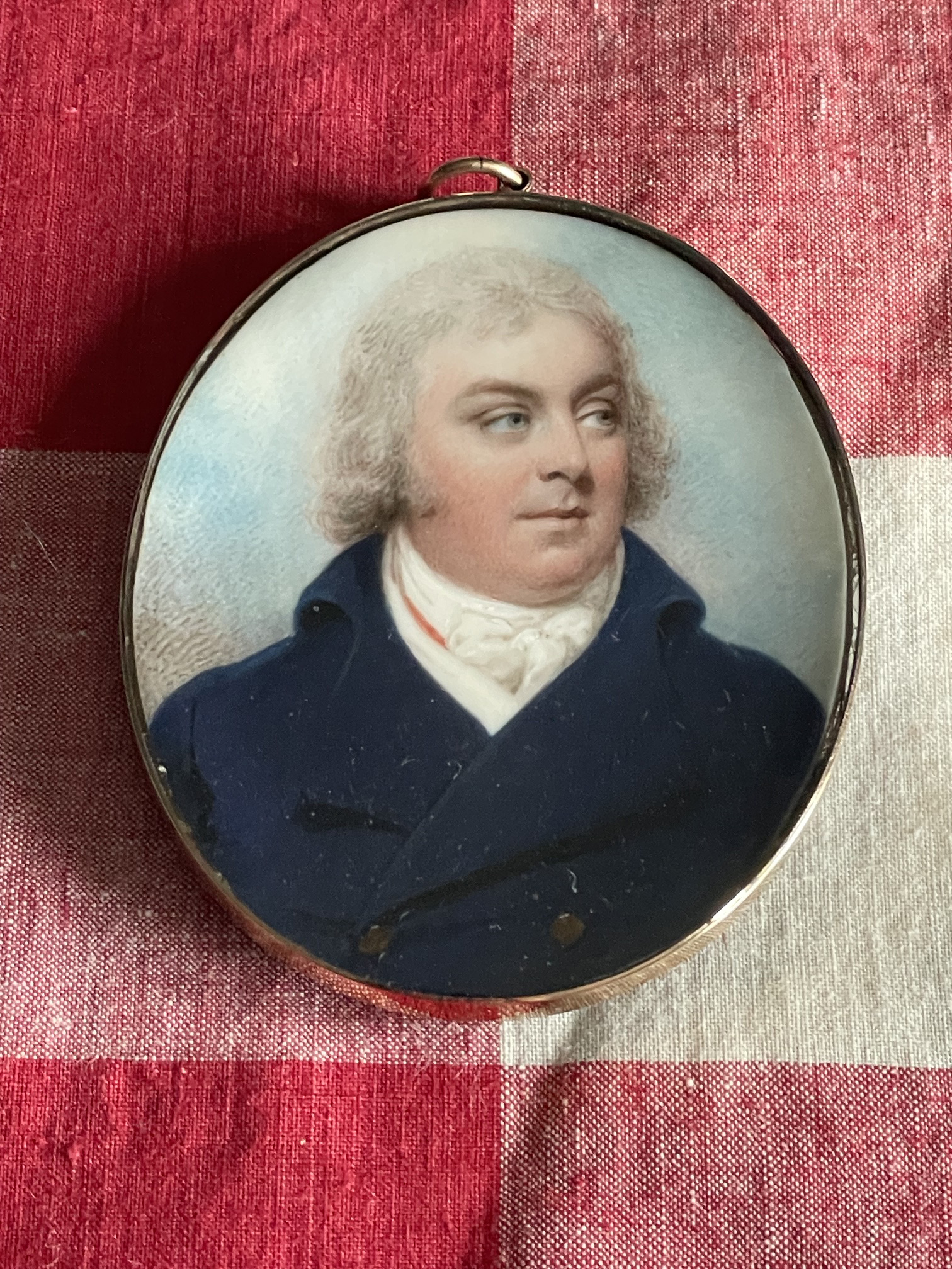 William Wood, miniature portrait of Robert Clarke