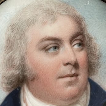William Wood, miniature portrait of Robert Clarke